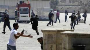 Zusammenstöße zwischen Polizei und Palästinensern an der Al-Aksa-Moschee