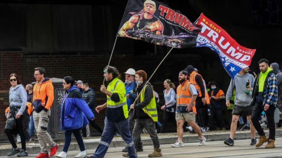 Gewalt bei Protesten gegen Corona-Ma&szlig;nahmen in australischer Metropole Melbourne