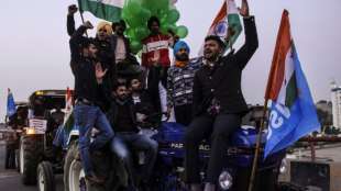 12.000 Landwirte wollen am Dienstag mit ihren Traktoren durch Neu Delhi rollen