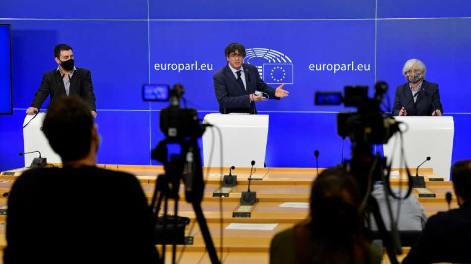 Katalanische EU-Abgeordnete prangern in Brüssel "politische Verfolgung" an