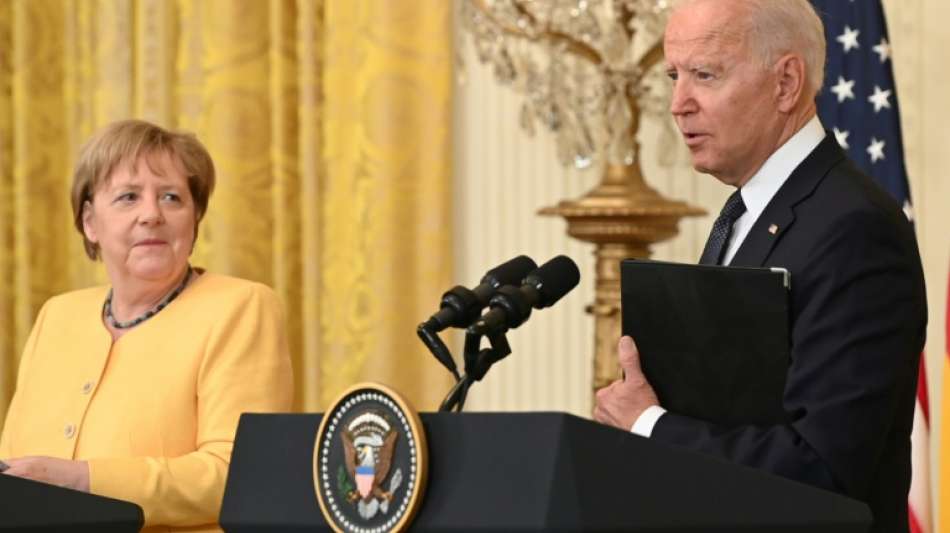 Merkel und Biden demonstrieren Geschlossenheit trotz Differenzen