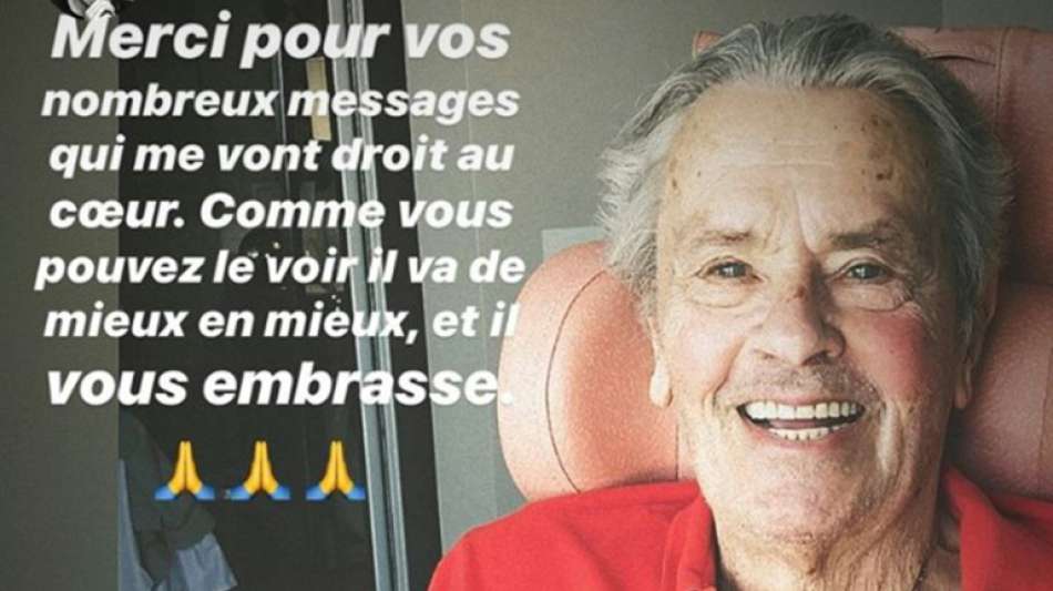 Nach Schlaganfall Botschaft der Zuversicht von Filmlegende Alain Delon