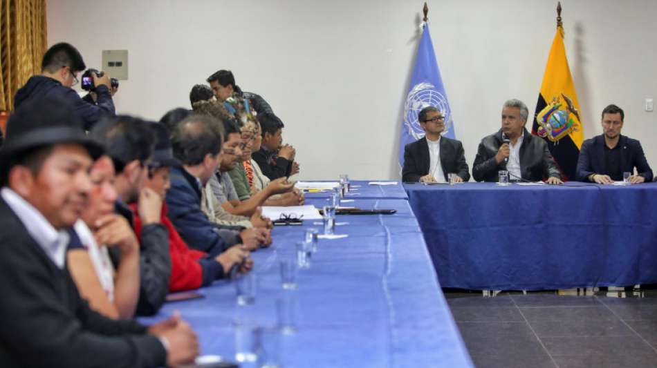 Demonstranten und Regierung in Ecuador nehmen erste Gespräche auf