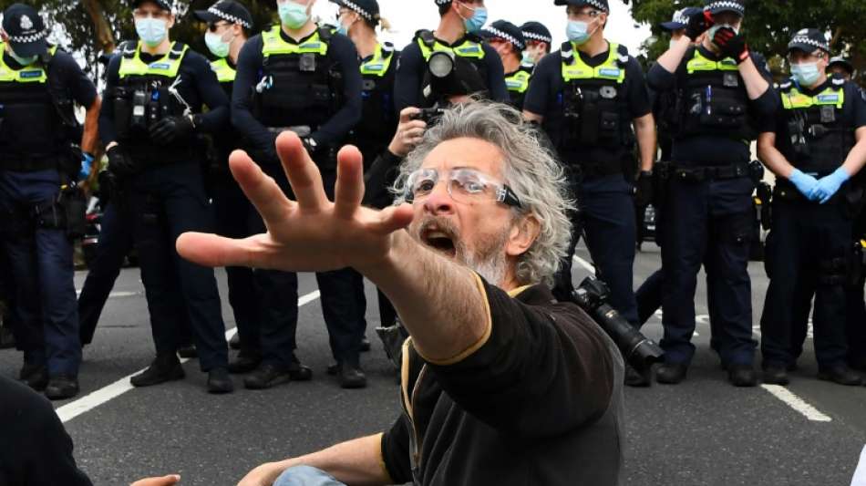 Gewaltsame Proteste gegen Corona-Lockdown im australischen Melbourne
