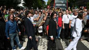 Beatles-Fans feiern 50. Jubiläum des "Abbey Road"-Plattencovers