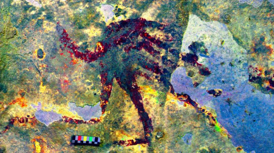Forscher entdecken fast 44.000 Jahre alte Felsmalereien in Höhle in Indonesien