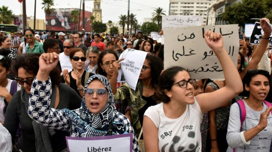 Justiz Proteste gegen sexuelle Gewalt gegen Frauen in Marokko