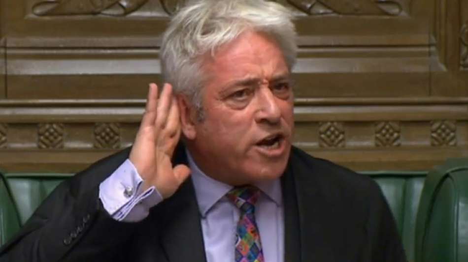 "Speaker" John Bercow geht am Samstag in Flammen auf