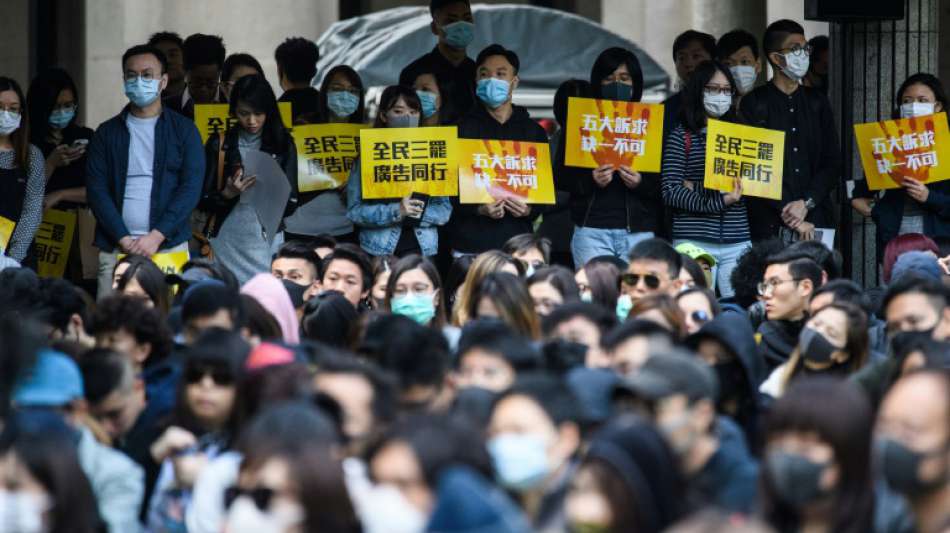 Hongkongs Demokratiebewegung ruft für Sonntag zu neuen Massenprotesten auf