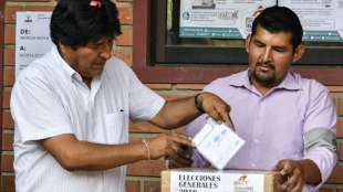 Morales muss bei Präsidentschaftswahl in Bolivien voraussichtlich in Stichwahl