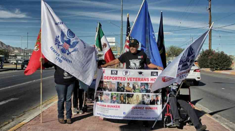 Vietnam- und Irak-Veteranen protestieren in Mexiko gegen Abschiebung
