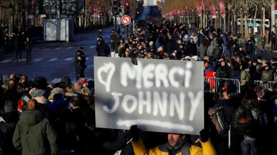Hunderttausende Franzosen erweisen Hallyday die letzte Ehre