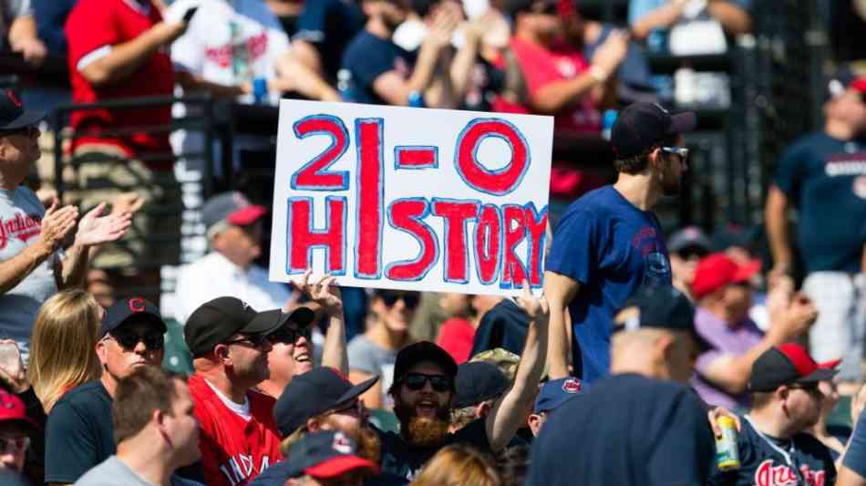 21. Sieg in Serie: Cleveland Indians schaffen Rekord