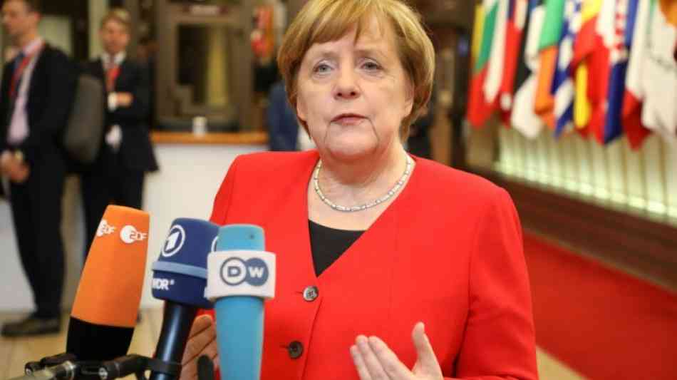 Merkel sieht in Gipfel-Beschluss zum Brexit Rückendeckung für May