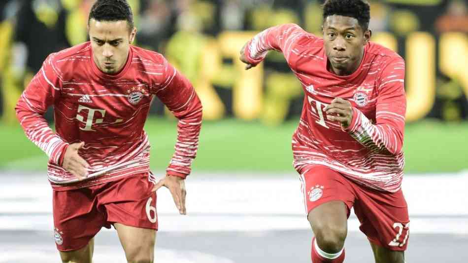 Fußball Champions League: FC Bayern - Alaba und Thiago nach Paris