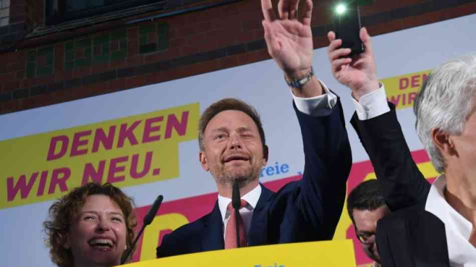 FDP-Spitzenkandidat Lindner jubelt über "Comeback" seiner Partei