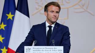 Macron will f&uuml;r Frankreich 2024 in Paris Top-5-Ergebnis
