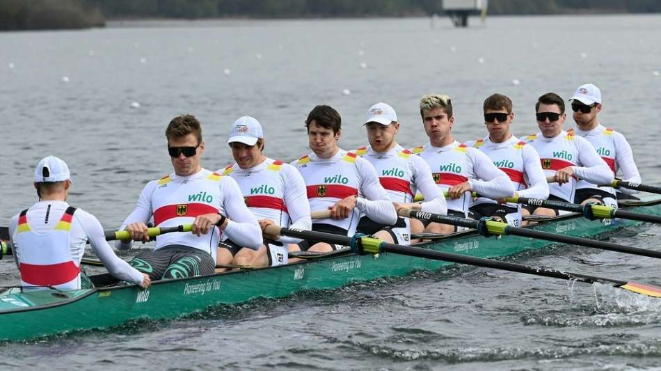 Rudern: Deutschland-Achter als Vorlaufsieger ins Finale
