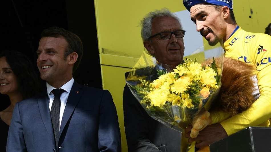 Macron besucht Tour de France in den Pyren&auml;en