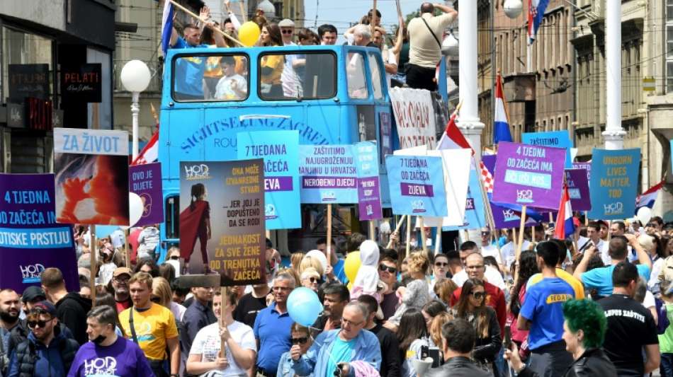 Tausende demonstrieren in Zagreb gegen Abtreibungen