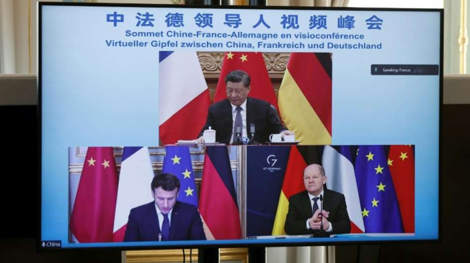 Scholz, Macron und Xi fordern "funktionierende humanit&auml;re Korridore"