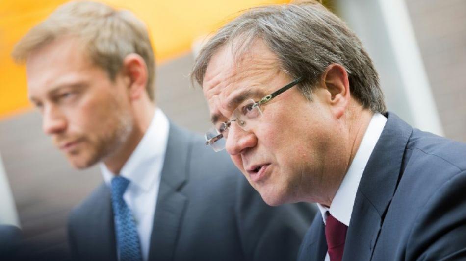 CDU und FDP in Nordrhein-Westfalen stellen Koalitionsvertrag vor 