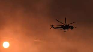 Griechische Feuerwehr k&auml;mpft gegen Waldbr&auml;nde nahe Athen