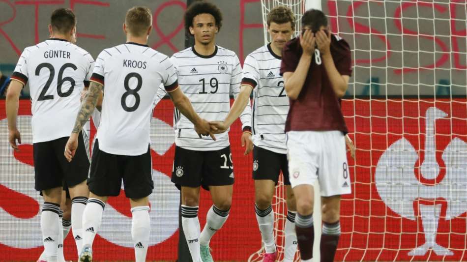 Mit Spaßfußball zur Titeljagd: DFB-Elf demontiert Lettland bei EM-Generalprobe