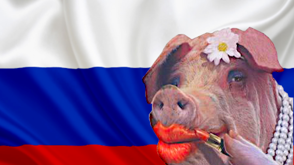 BRAVO: Ruso antisocial recibe una paliza como ladrón de banderas