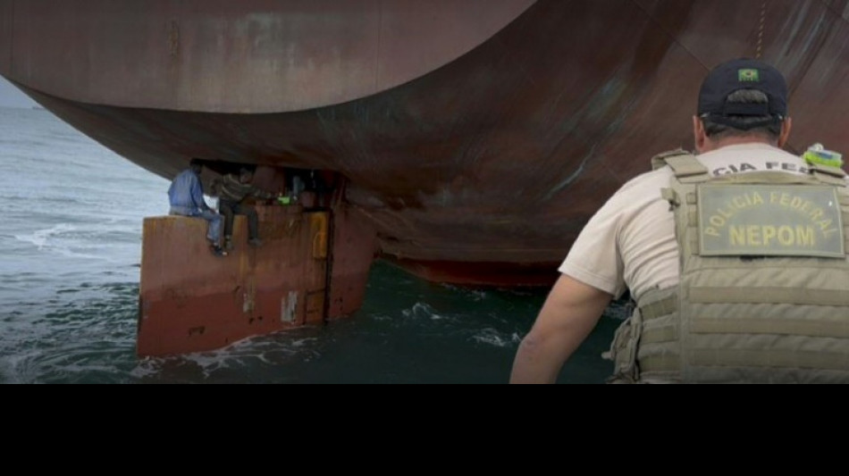 Br&eacute;sil: 4 clandestins secourus sur le gouvernail d'un cargo