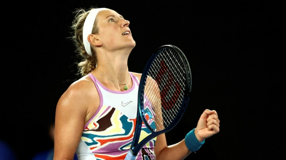 'Very proud' Azarenka sets up Rybakina semi-final in Melbourne
