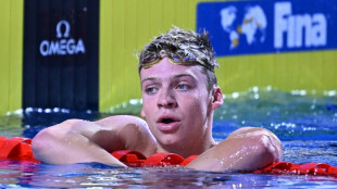 Natation: le Fran&ccedil;ais L&eacute;on Marchand champion du monde du 200m quatre nages