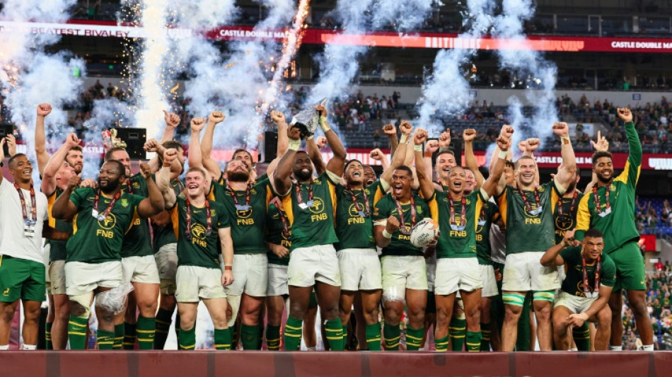  Los Springboks vencen a los All Blacks por 43-28 para ganar la serie entre ambos 3-1 