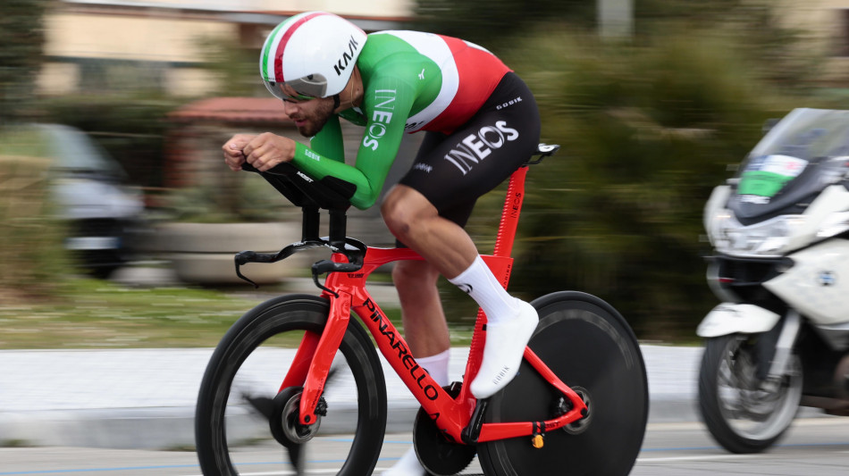 Ciclismo: Campionati italiani; Ganna oro nella cronometro