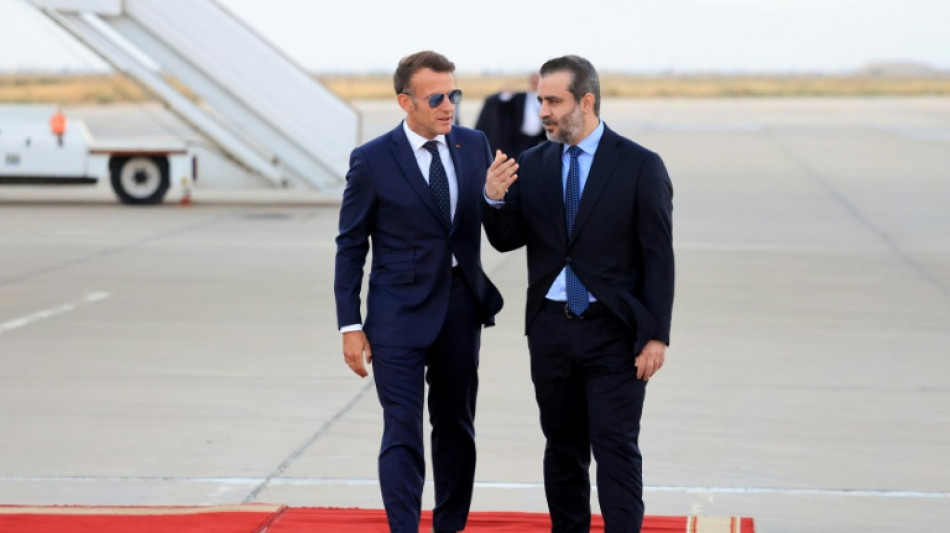  Emmanuel Macron en Syrie, premi&egrave;re visite d'un chef d'Etat occidental depuis la chute d'al-Assad 