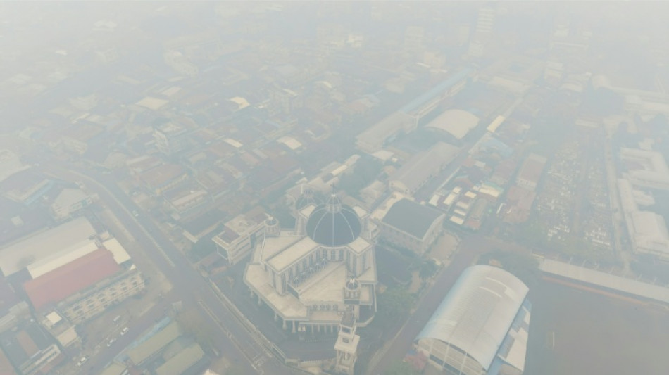  Praying for rain as fires, haze plague Indonesian Borneo 