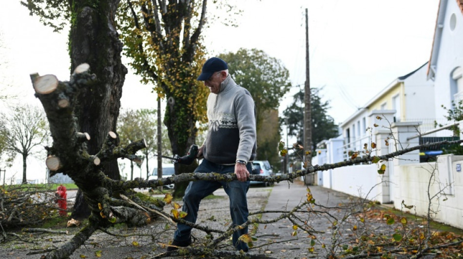 Sturm "Ciaran" erreicht &uuml;ber Frankreich Rekord-Windgeschwindigkeiten - ein Toter