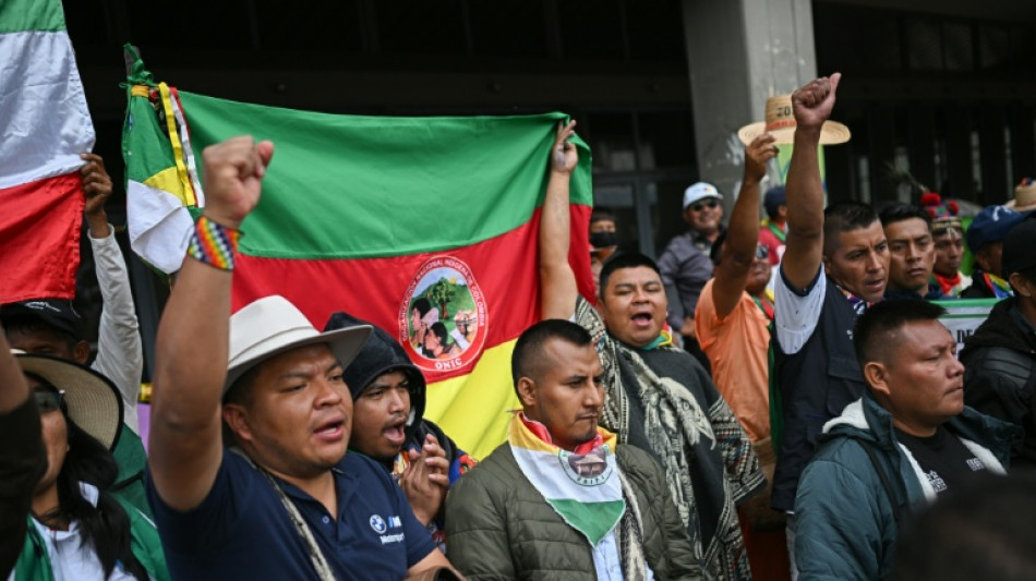 Milhares de ind&iacute;genas chegam a Bogot&aacute; para marchar em apoio ao governo