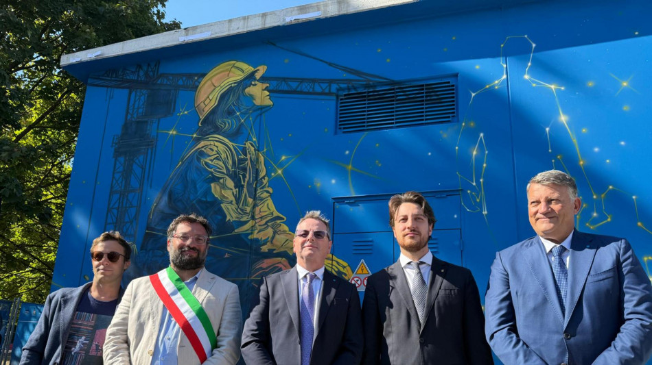 La Uil inaugura a Padova il murales 'Zero morti sul lavoro' 