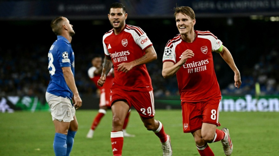  Odegaard d&aacute; vit&oacute;ria ao Arsenal na Champions em visita ao Napoli 