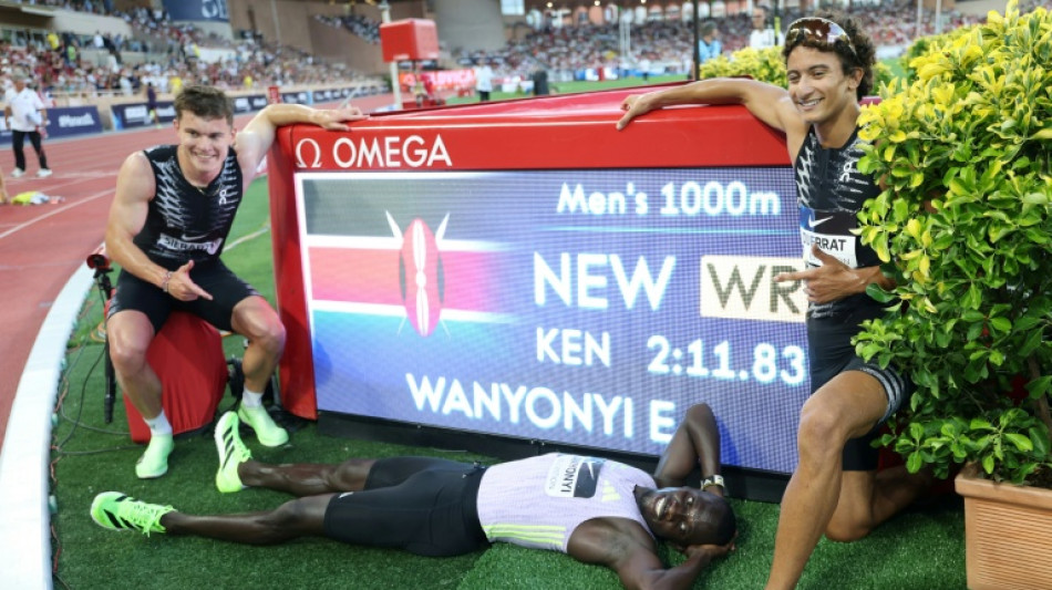  Wanyonyi sets new world best in men's 1,000m 