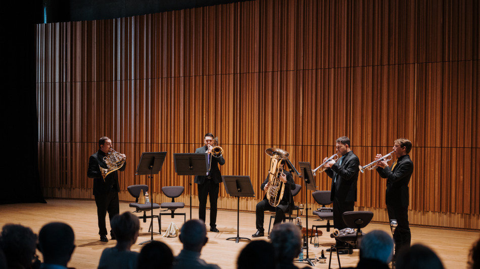  Il quintetto di ottoni della Filarmonica Toscanini apre a Parma 'Visioni Sonore' 