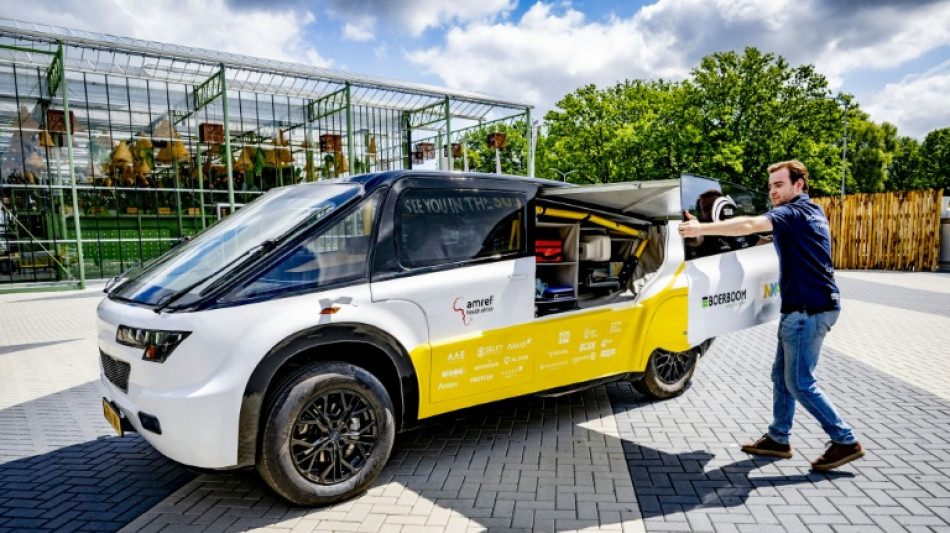  Dutch students unveil 'world-first' solar-powered ambulance 