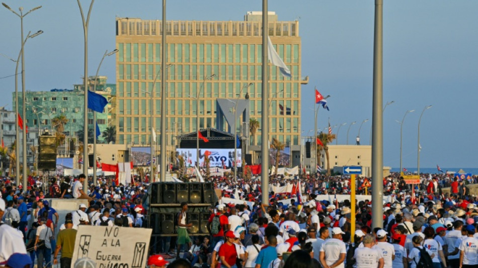  US sanctions are 'collective punishment,' says Cuba during May 1 marches 