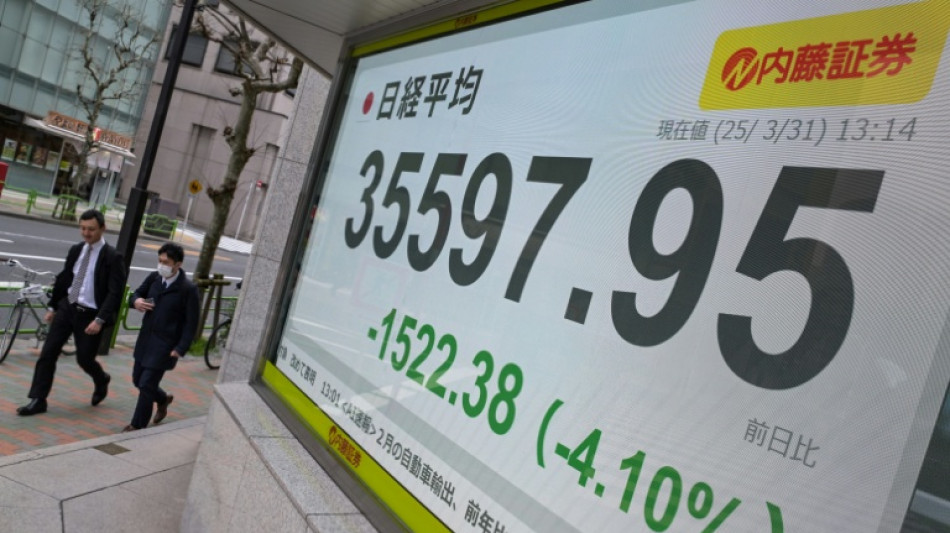 Japan's Nikkei leads hefty market losses, gold hits record