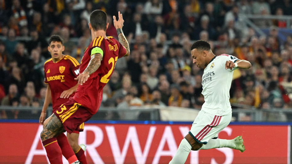  Champions: da 3-1 a 3-4, Roma ripresa e superata dal Real Madrid 