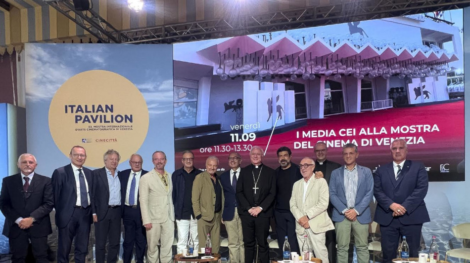  Buttafuoco e Borgonzoni all'incontro con i media della Cei a Venezia 