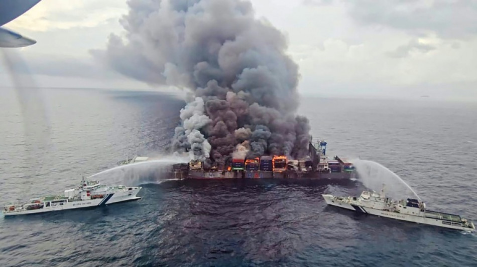 Indian coastguard battles blaze on container ship