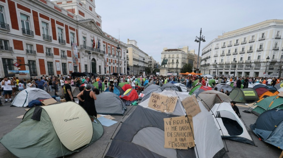  Los acampados en Madrid quieren mantener la presi&oacute;n al Gobierno contra la crisis de la vivienda 