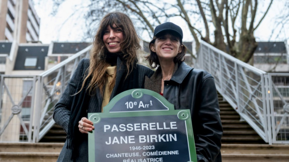  Inauguration à Paris d'une passerelle Jane Birkin  